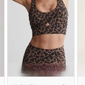 Varley Leopard Print Sports Bra
